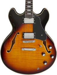 Guitare électrique 1/2 caisse Sire Larry Carlton H7 - Vintage sunburst