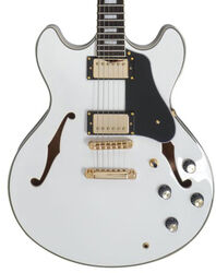 Guitare électrique 1/2 caisse Sire Larry Carlton H7 - White