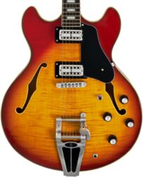 Guitare électrique 1/2 caisse Sire Larry Carlton H7T - Cherry sunburst