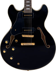 Guitare électrique 1/2 caisse Sire Larry Carlton H7V LH - Black