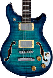 Guitare électrique 1/2 caisse Sire Larry Carlton Q7 Hollow - Transparent blue