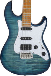 Guitare électrique forme str Sire Larry Carlton S7 FM - Trans blue