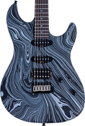 Guitare électrique forme str Sire Larry Carlton S7 SW - Black Swirl