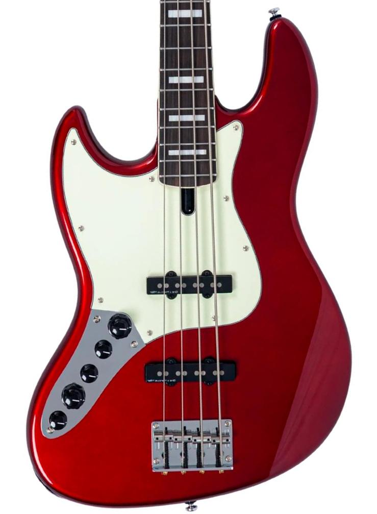 Basse électrique solid body Sire Marcus Miller V7 Alder New Gen 4ST LH - candy apple red