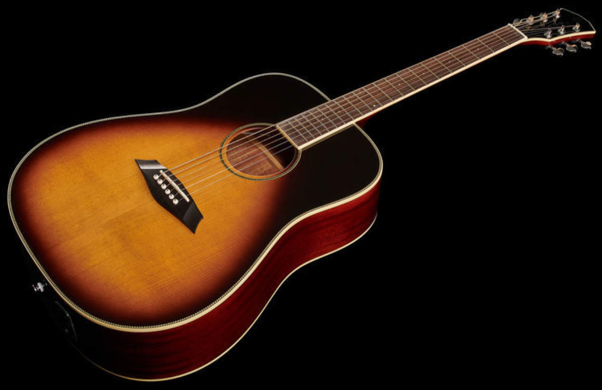 Sire Larry Carlton A3-d Signature Dreadnought Epicea Acajou Rw - Vintage Sunburst - Guitare Electro Acoustique - Variation 1