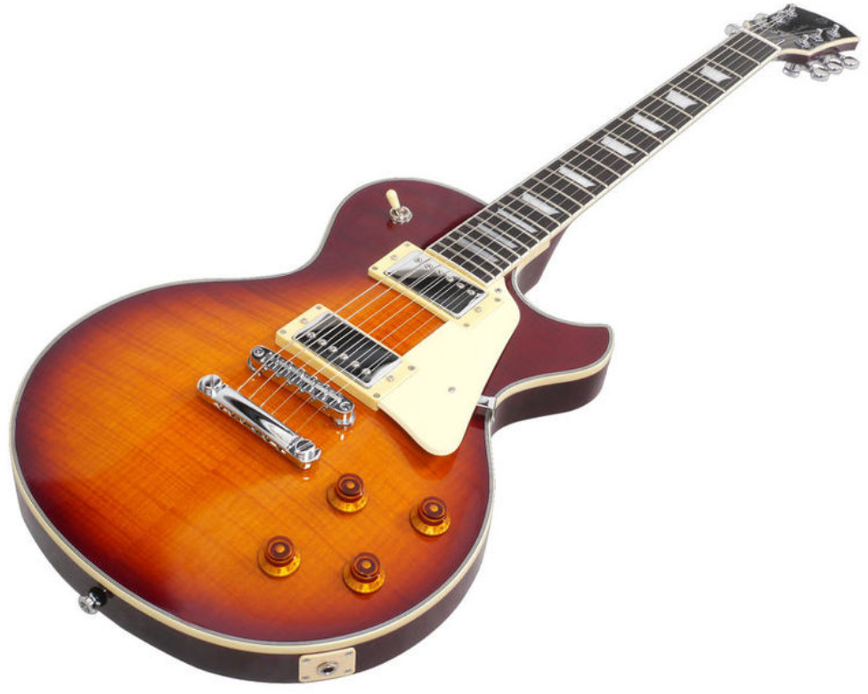 Sire Larry Carlton L7 Signature Ht Hh Eb - Tobacco Sunburst - Guitare Électrique Single Cut - Variation 1