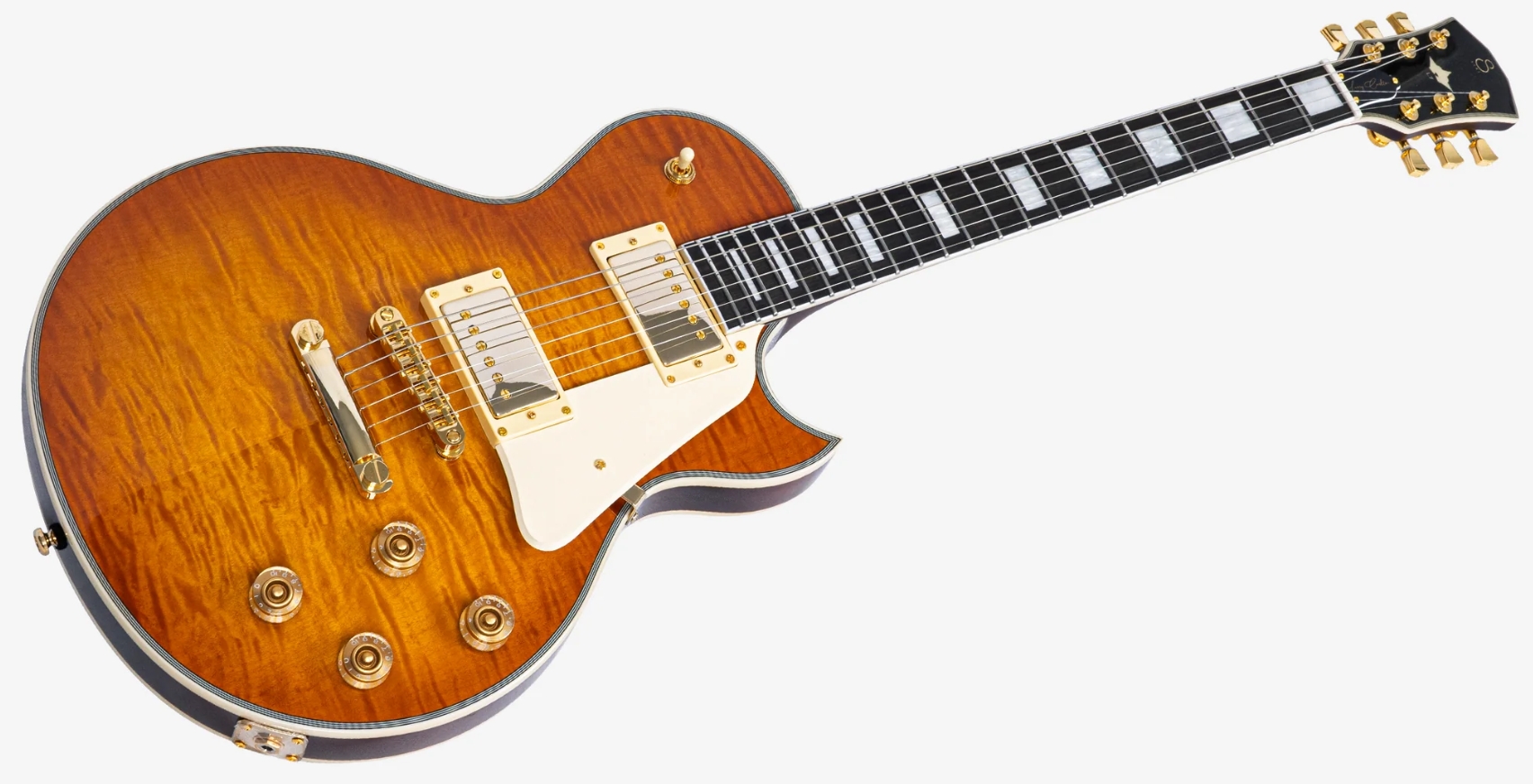 Sire Larry Carlton L7dx 2h Ht Eb - Amber Burst - Guitare Électrique Single Cut - Variation 2
