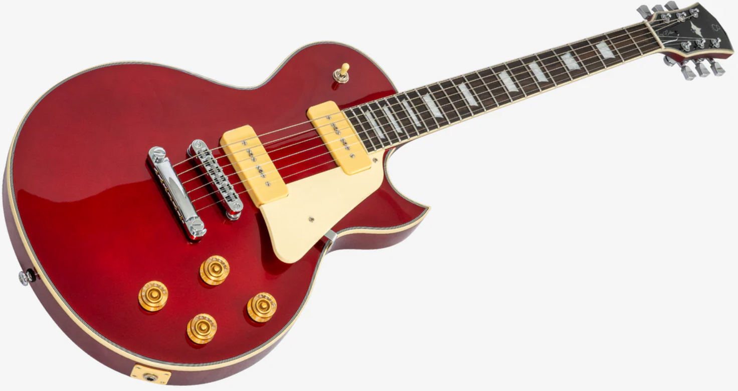Sire Larry Carlton L7v New Gen 2s P90 Ht Eb - Candy Apple Red - Guitare Électrique Single Cut - Variation 3
