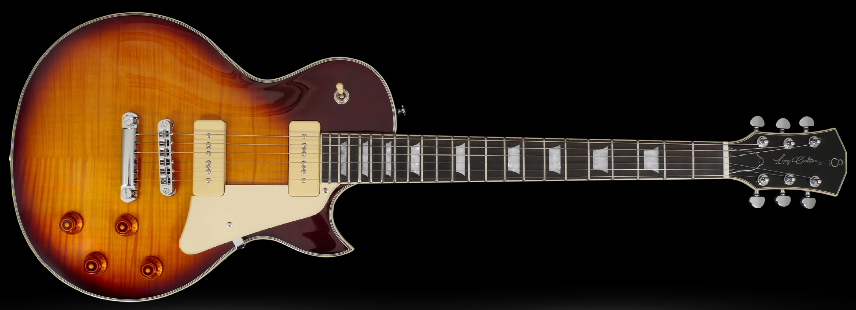 Sire Larry Carlton L7v Signature 2s P90 Ht Eb - Tobacco Sunburst - Guitare Électrique Single Cut - Variation 1