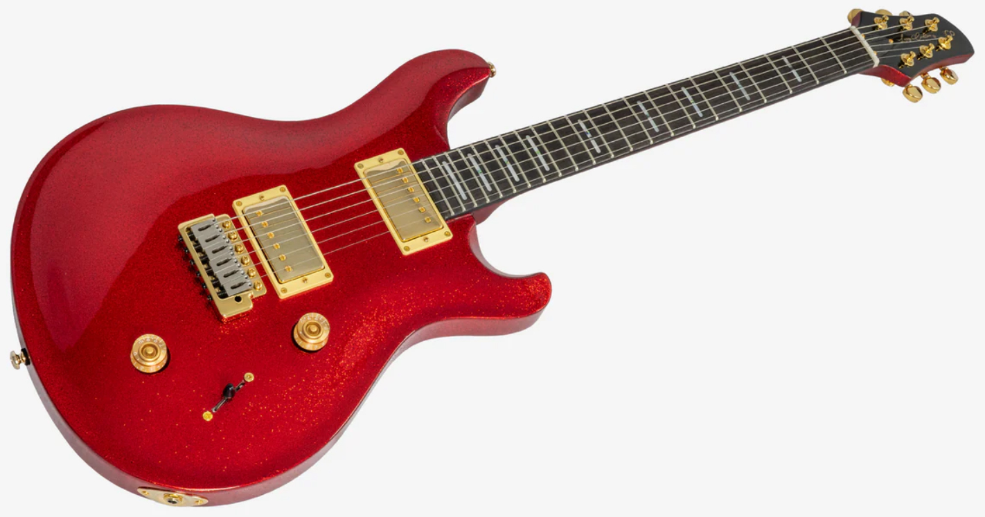 Sire Larry Carlton Q7 2h Trem Eb - Red Sparkle - Guitare Électrique Double Cut - Variation 2