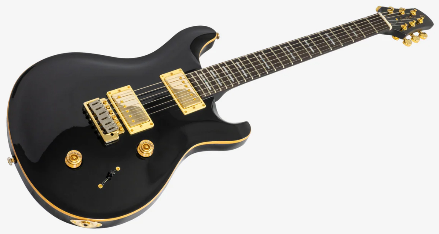 Sire Larry Carlton Q7 Lh Gaucher 2h Trem Eb - Black - Guitare Électrique Double Cut - Variation 2
