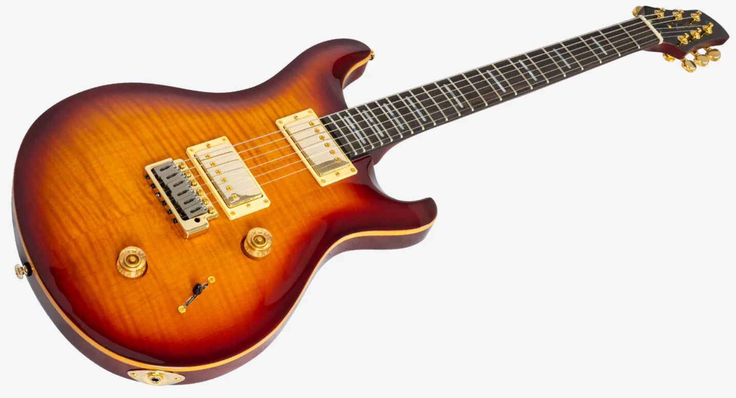 Sire Larry Carlton Q7 Lh Gaucher 2h Trem Eb - Tobacco Sunburst - Guitare Électrique Double Cut - Variation 2