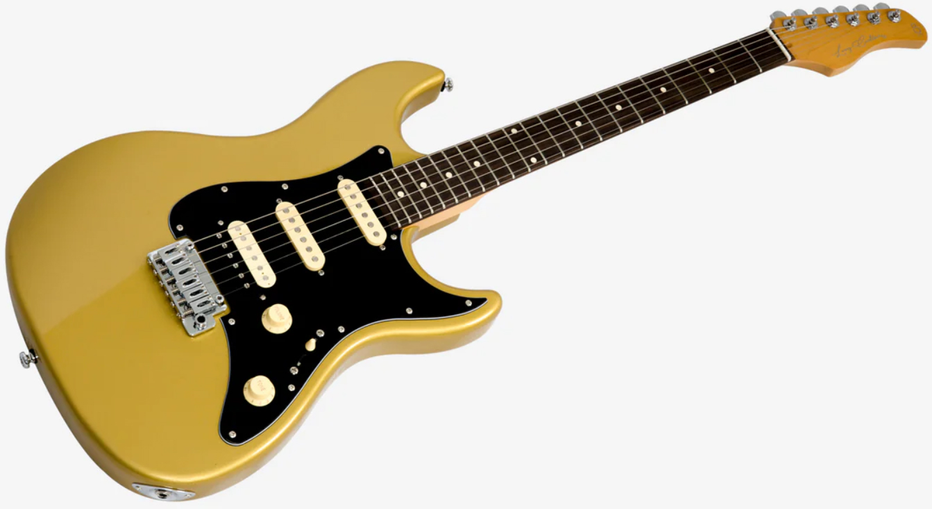 Sire Larry Carlton S3 Hss New Gen Trem Rw - Metallic Gold - Guitare Électrique Forme Str - Variation 2