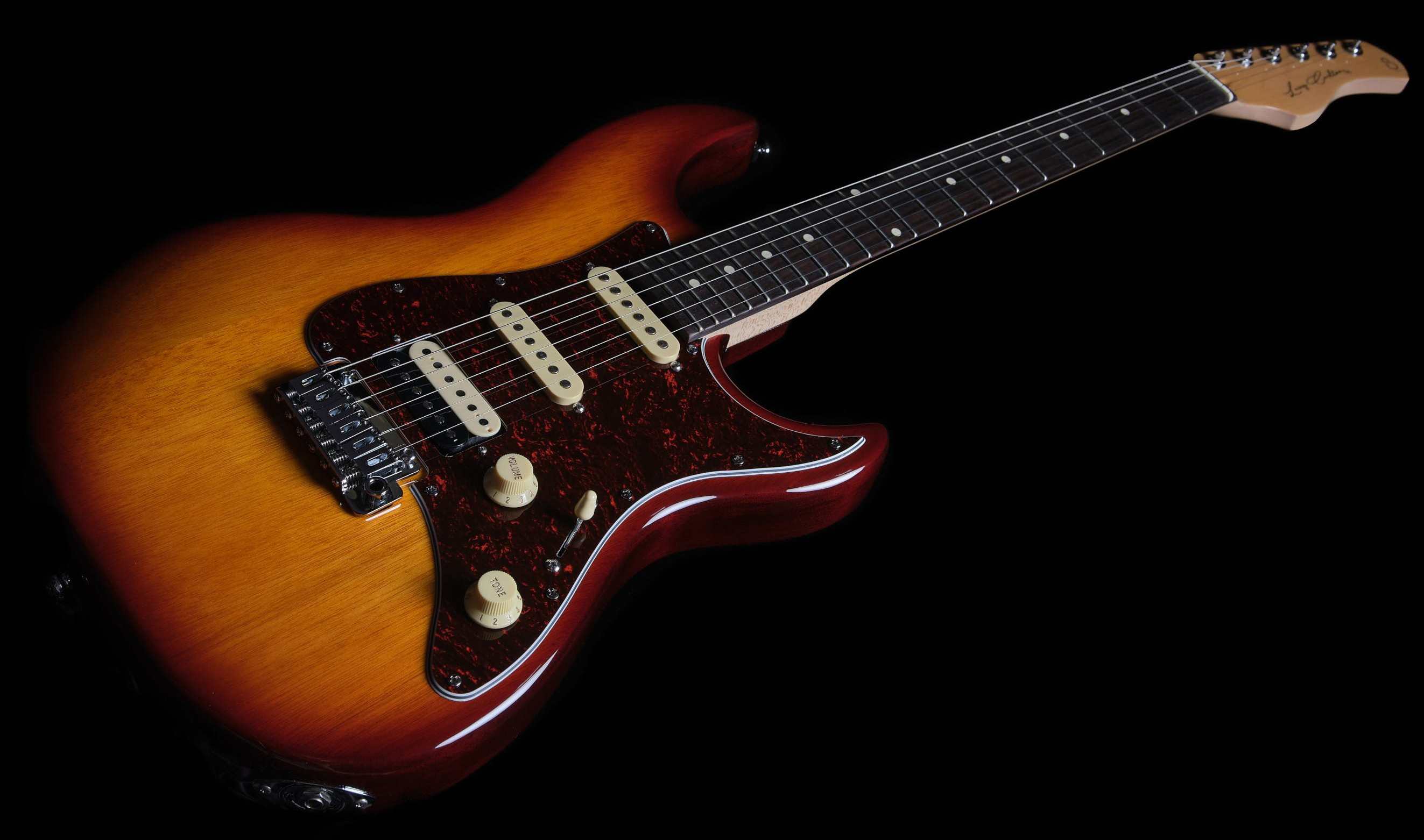 Sire Larry Carlton S3 Lh Signature Gaucher Hss Trem Rw - Tobacco Sunburst - Guitare Électrique Gaucher - Variation 1