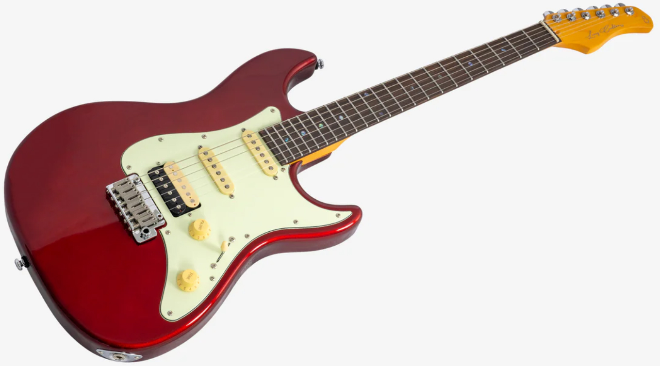Sire Larry Carlton S7 Hss Lh Gaucher New Gen Trem Rw - Candy Apple Red - Guitare Électrique Forme Str - Variation 2