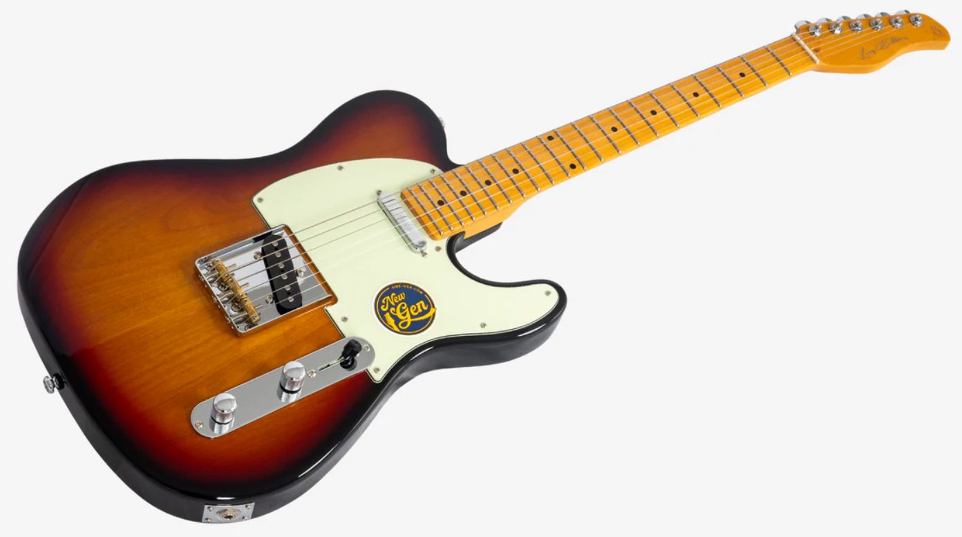 Sire Larry Carlton T7 Lh Gaucher New Gen 2s Ht Mn - 3 Tone Sunburst - Guitare Électrique Forme Tel - Variation 2