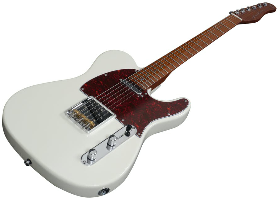 Sire Larry Carlton T7 Signature 2s Ht Mn - Antique White - Guitare Électrique Forme Tel - Variation 2