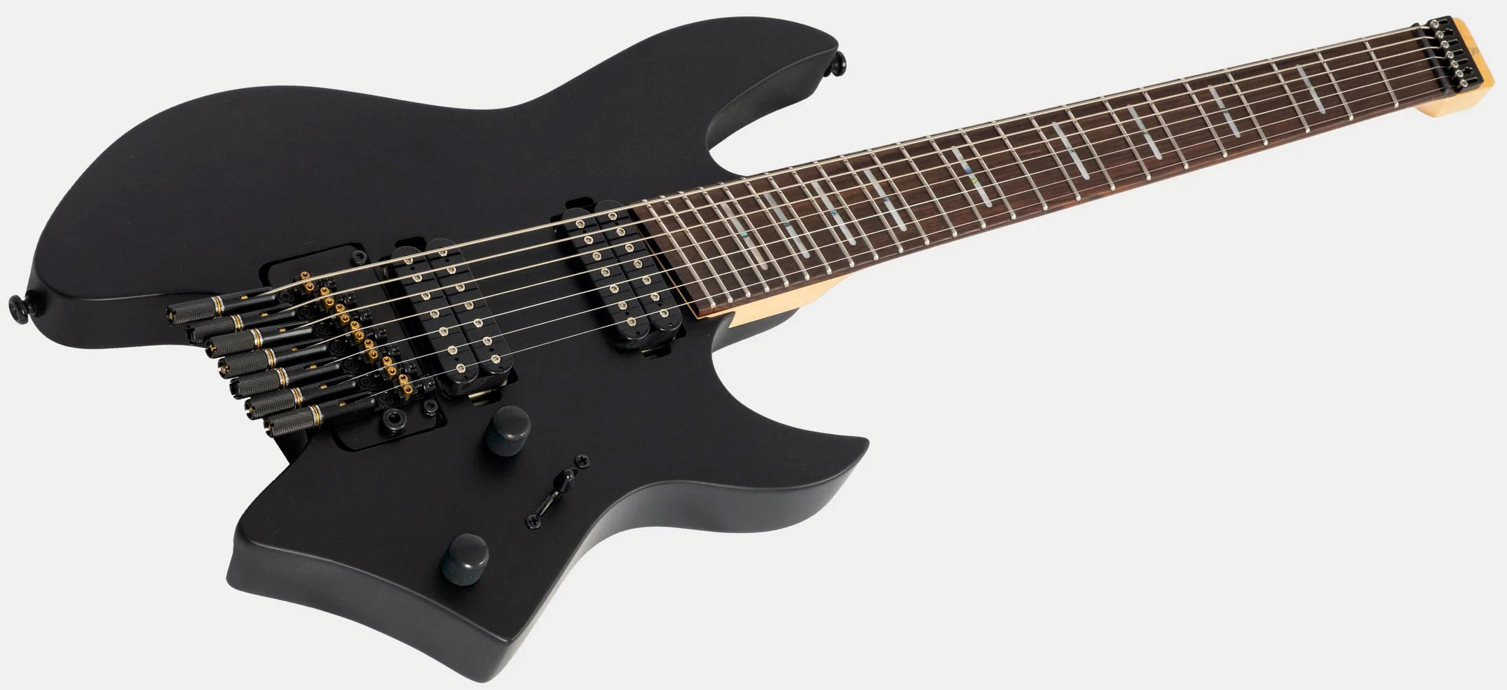 Sire Larry Carlton X6 Headless 7c 2h Trem Rw - Black Satin - Guitare Électrique Multi-scale - Variation 2