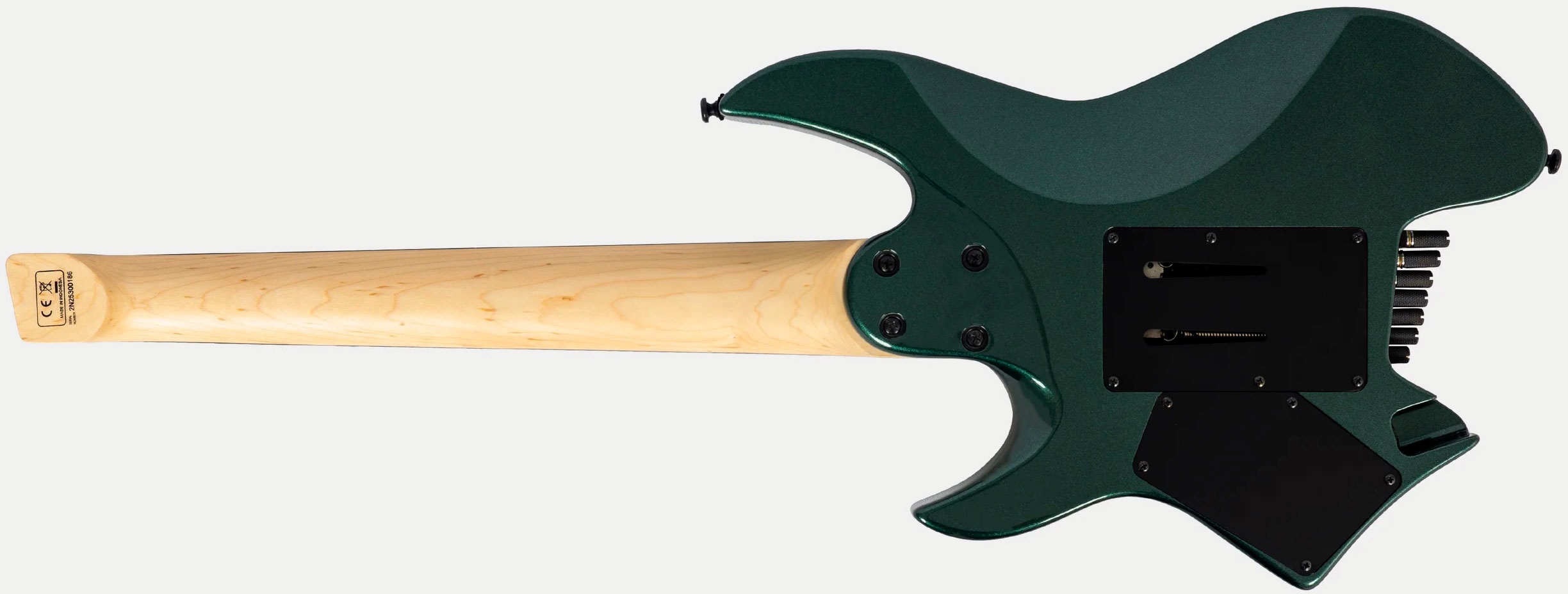 Sire Larry Carlton X6 Headless 7c Multiscale 2h Trem Rw - Metallic Green - Guitare Électrique Multi-scale - Variation 1