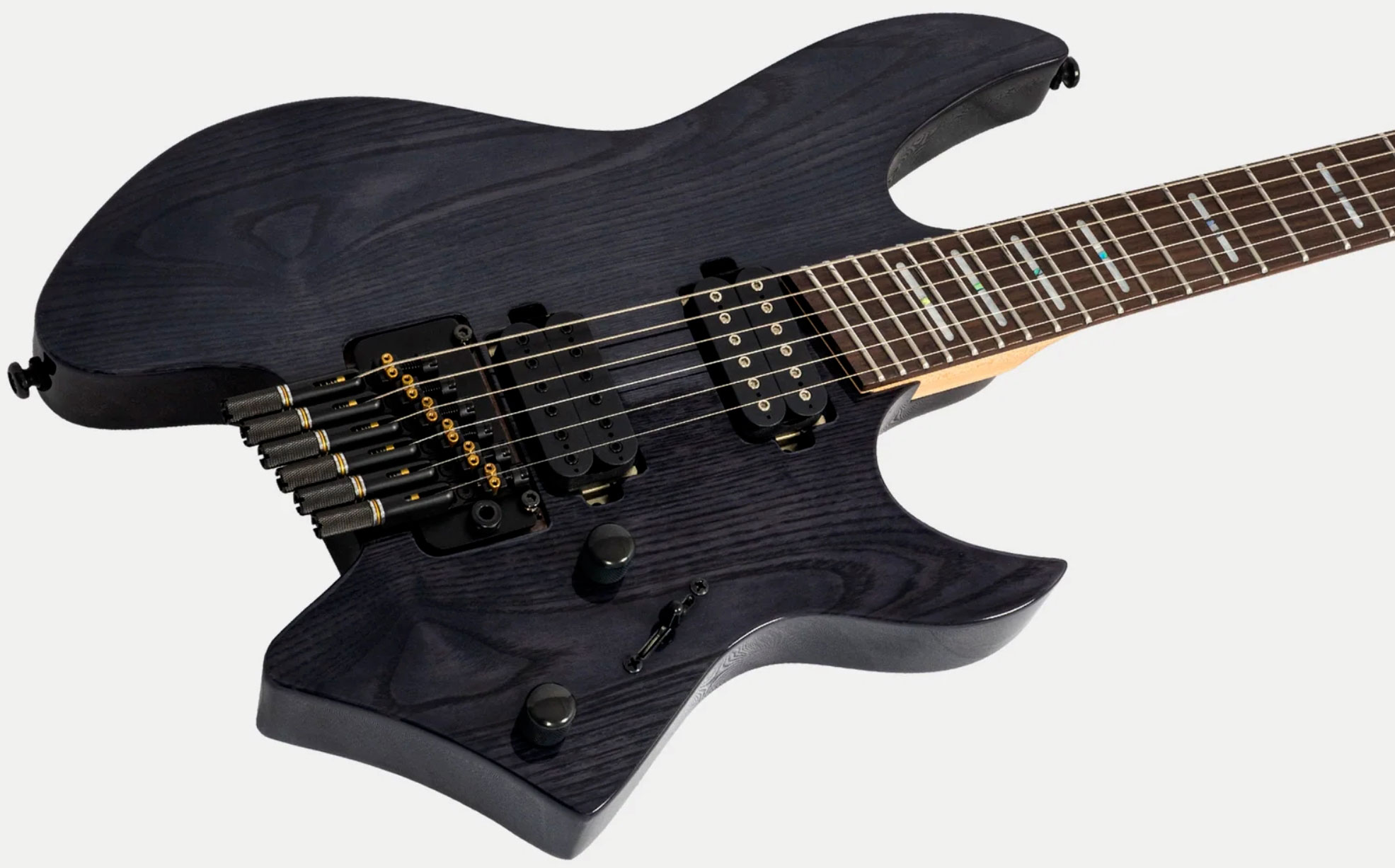 Sire Larry Carlton X6 Headless Multiscale 2h Trem Rw - Transparent Black - Guitare Électrique Multi-scale - Variation 2