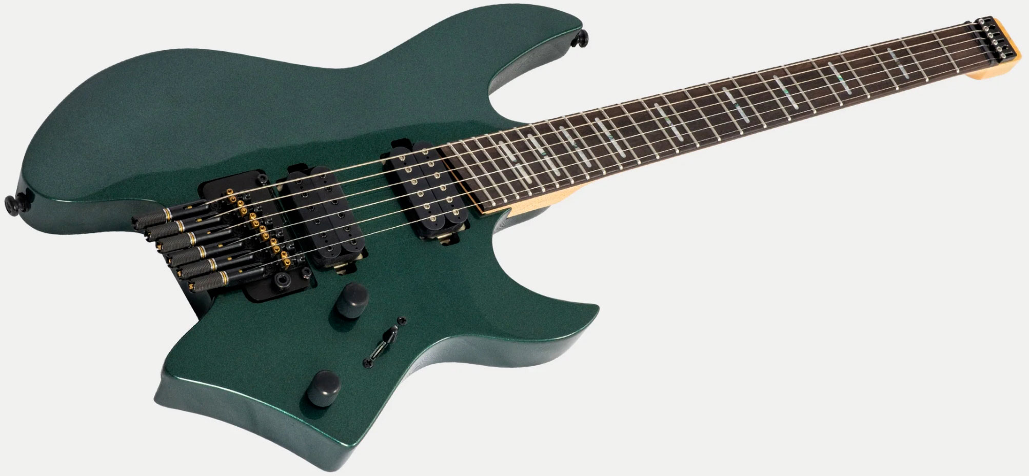 Sire Larry Carlton X6 Headless Multiscale 2h Trem Rw - Metallic Green - Guitare Électrique Multi-scale - Variation 2