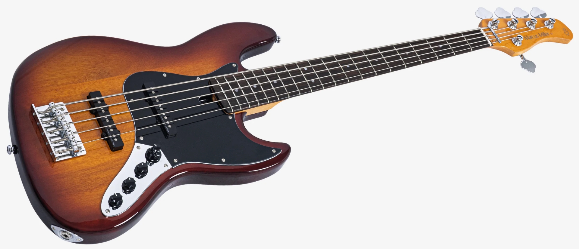 Sire Marcus Miller V3 New Gen 5st Lh 5c Gaucher Active Rw - Tobacco Sunburst Satin - Basse Électrique Solid Body - Variation 2