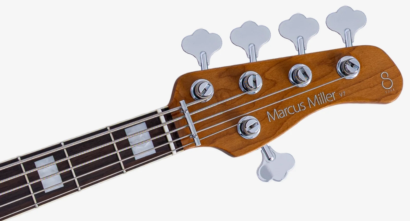 Sire Marcus Miller V7 Alder 2nd Gen 5st 5c Active Eb - Antique White - Basse Électrique Solid Body - Variation 3
