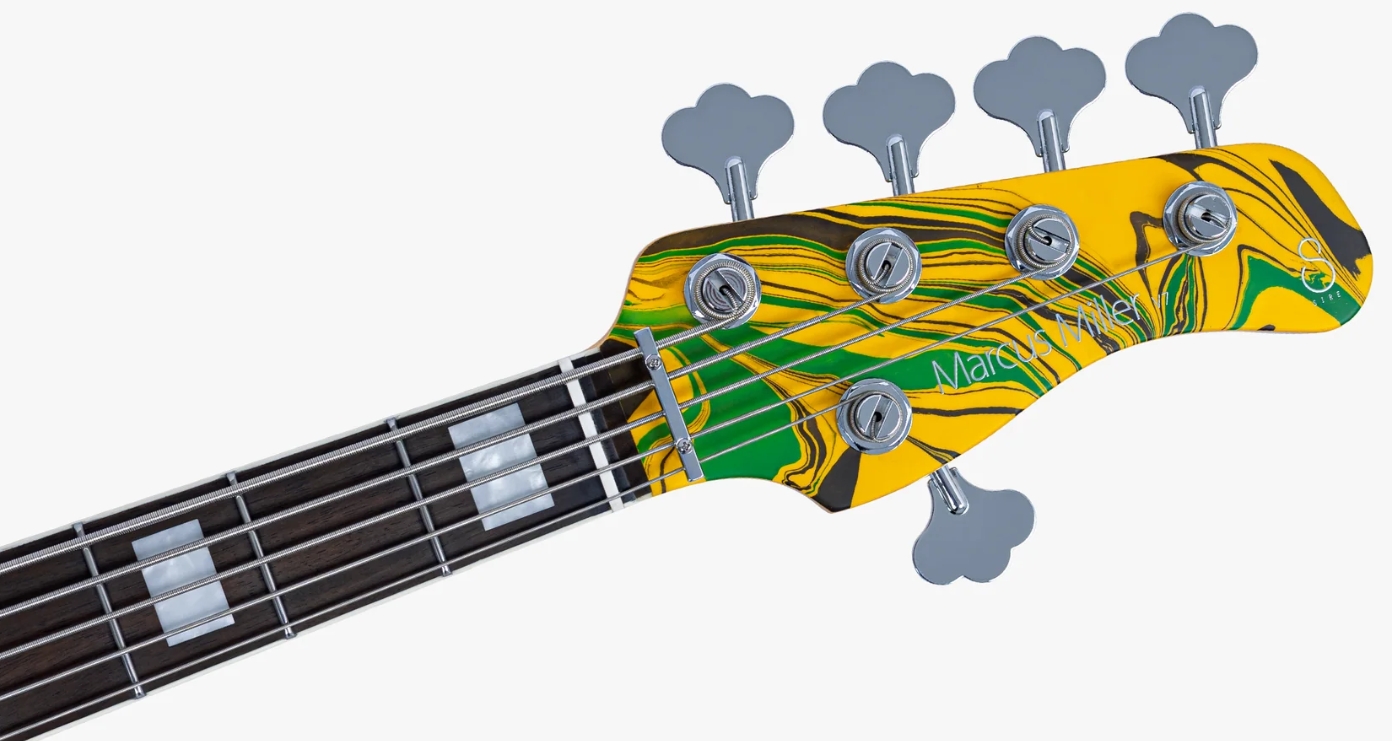 Sire Marcus Miller V7 Alder 2nd Gen 5st 5c Active Eb - Yellow Swirl - Basse Électrique Solid Body - Variation 3