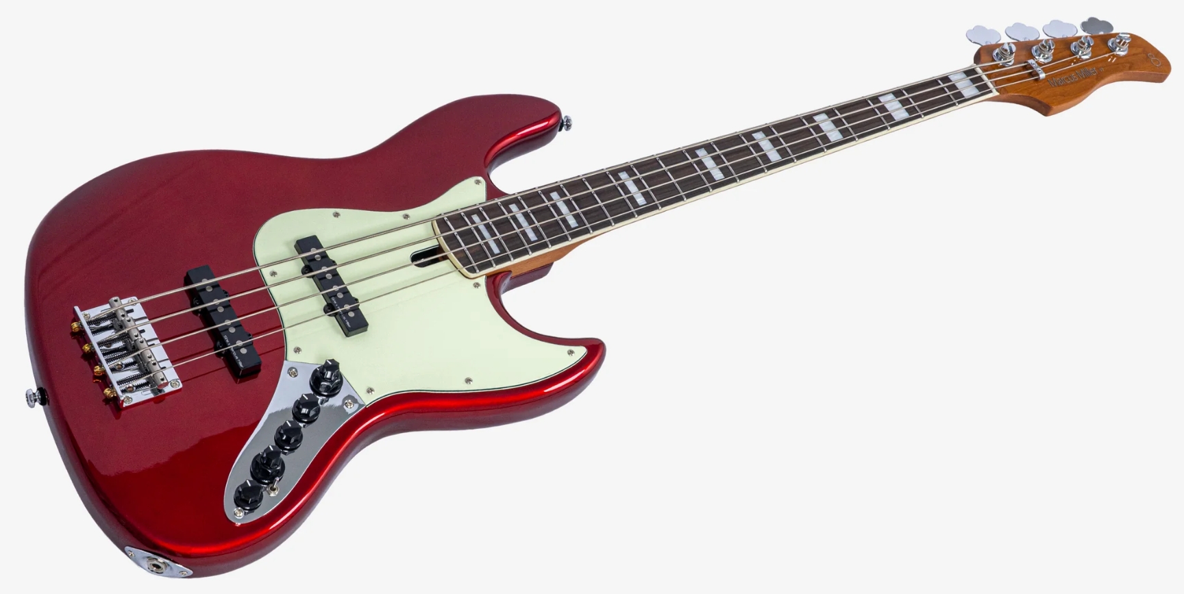 Sire Marcus Miller V7 Alder New Gen 4st 4c Active Eb - Candy Apple Red - Basse Électrique Solid Body - Variation 2