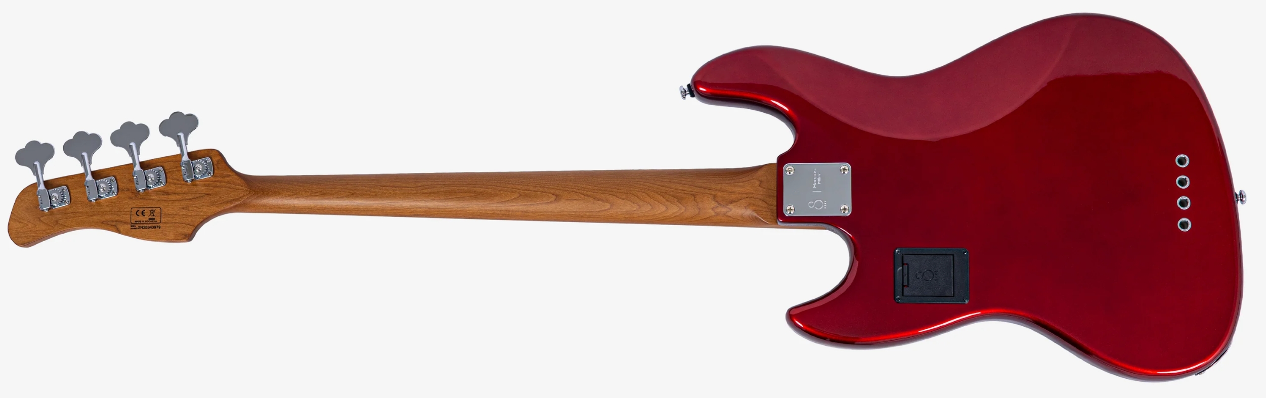Sire Marcus Miller V7 Alder New Gen 4st Lh 4c Gaucher Active Eb - Candy Apple Red - Basse Électrique Solid Body - Variation 1