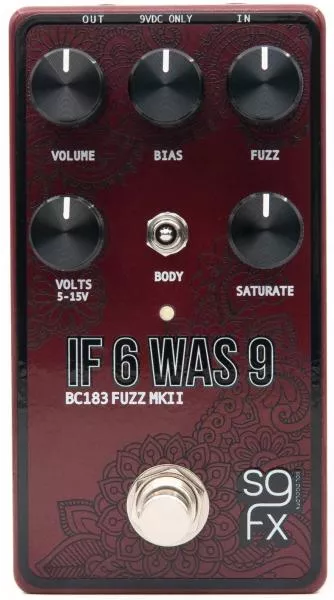 Pédale overdrive / distortion / fuzz Solidgoldfx If 6 Was 9 BC183 MKII Fuzz