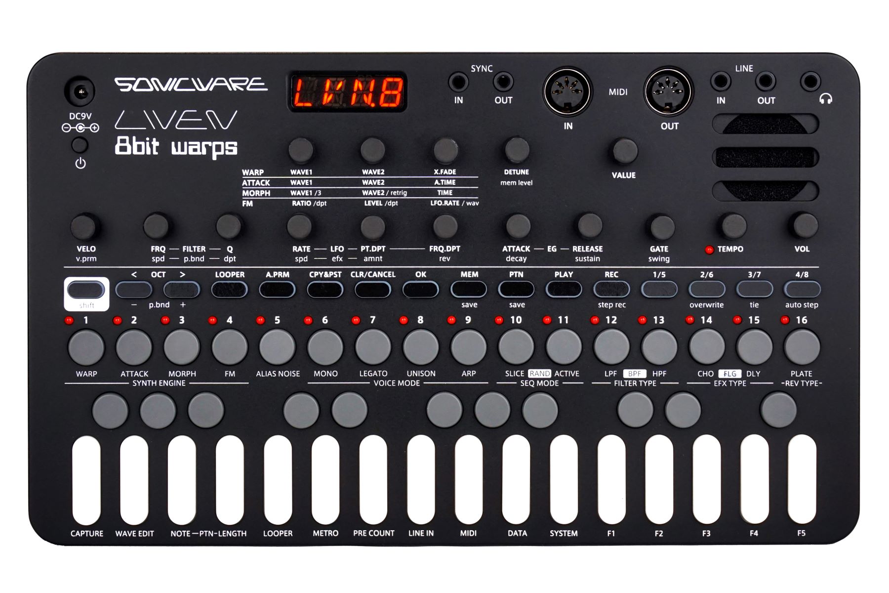 Sonicware Liven 8bit Warps - Sampleur / Groovebox - Variation 1