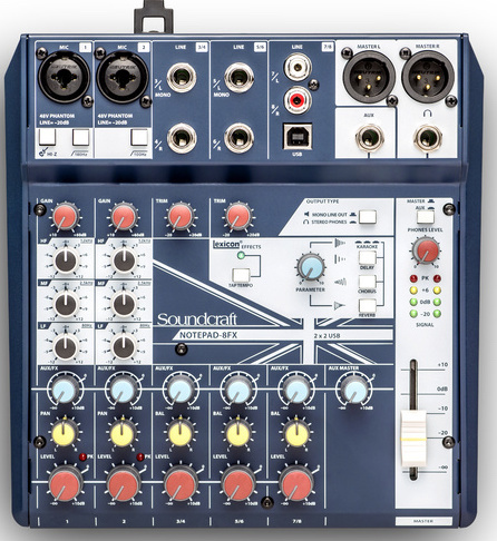 Soundcraft Notepad-8fx - - Table De Mixage Analogique - Main picture