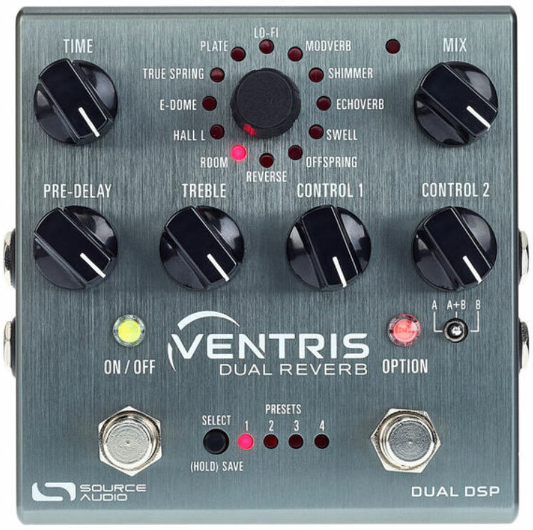 Source Audio Ventris Dual Reverb - PÉdale Reverb / Delay / Echo - Main picture