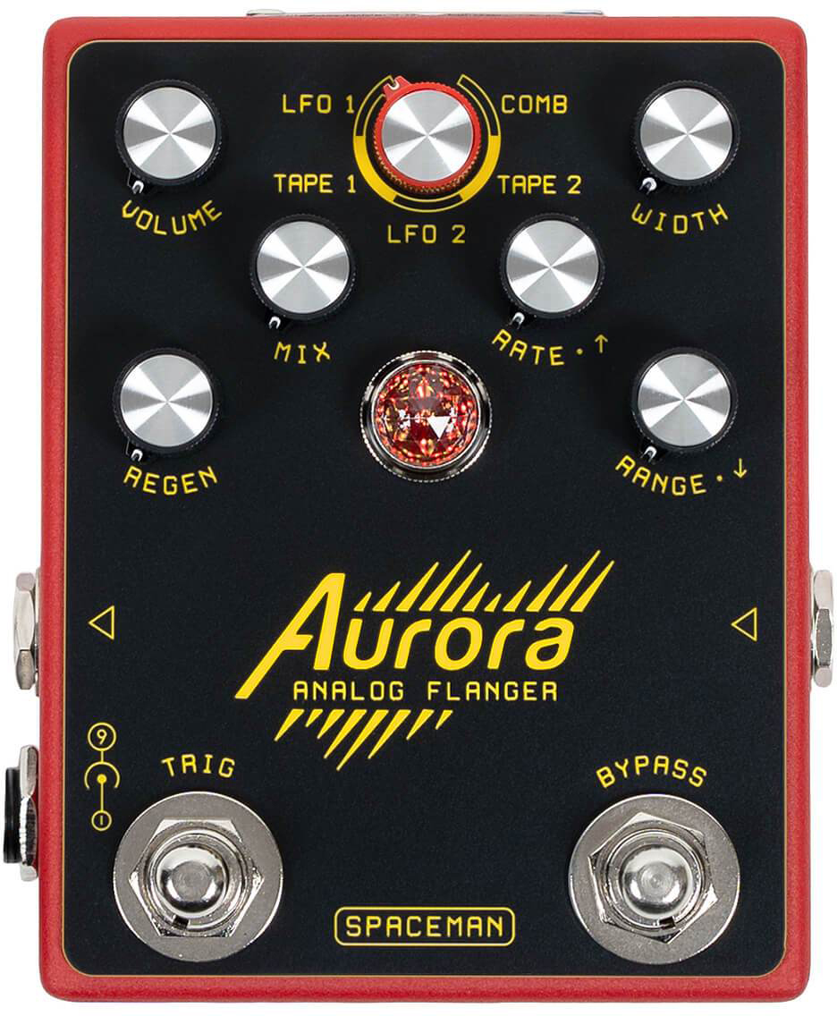 Spaceman Effects Aurora Flanger Standard - Red - PÉdale Chorus / Flanger / Phaser / Tremolo - Main picture