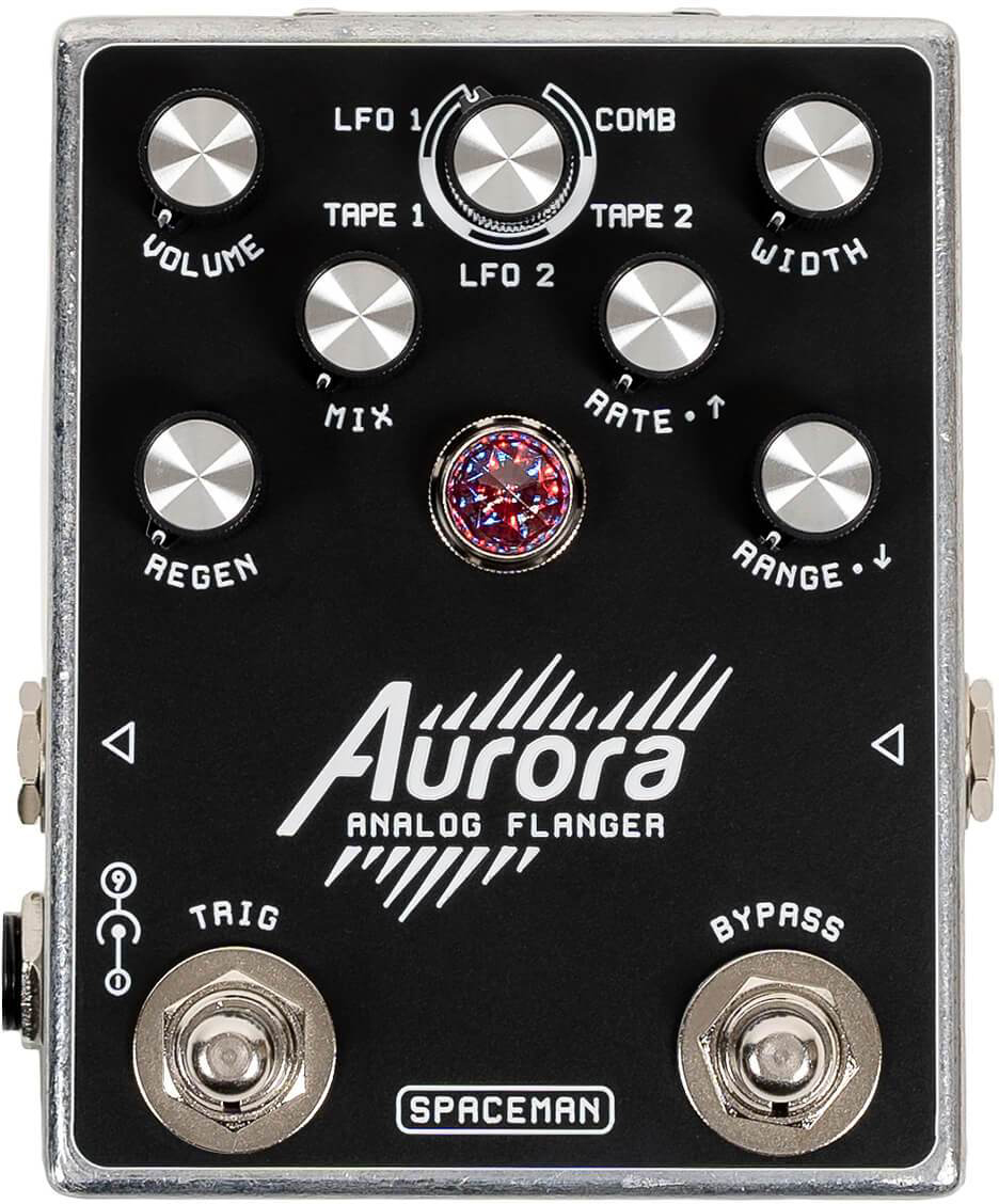 Spaceman Effects Aurora Flanger Standard - Silver - PÉdale Chorus / Flanger / Phaser / Tremolo - Main picture