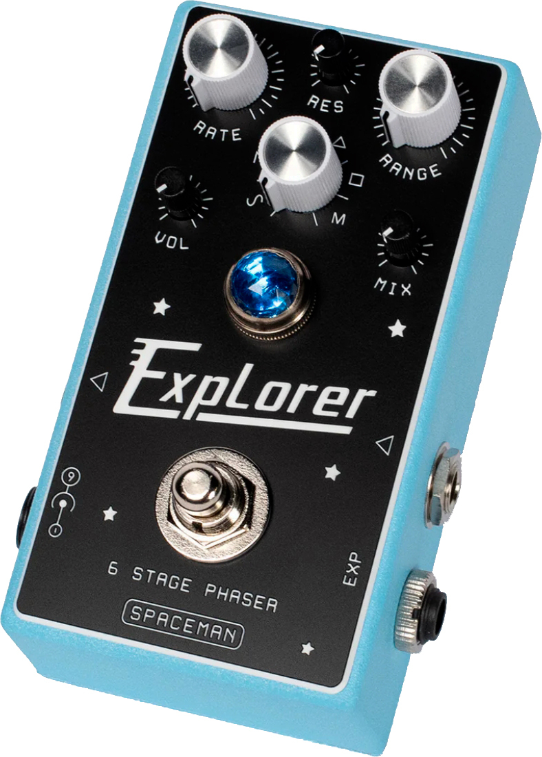 Spaceman Effects Explorer 6 Stage Phaser Blue - PÉdale Chorus / Flanger / Phaser / Tremolo - Main picture
