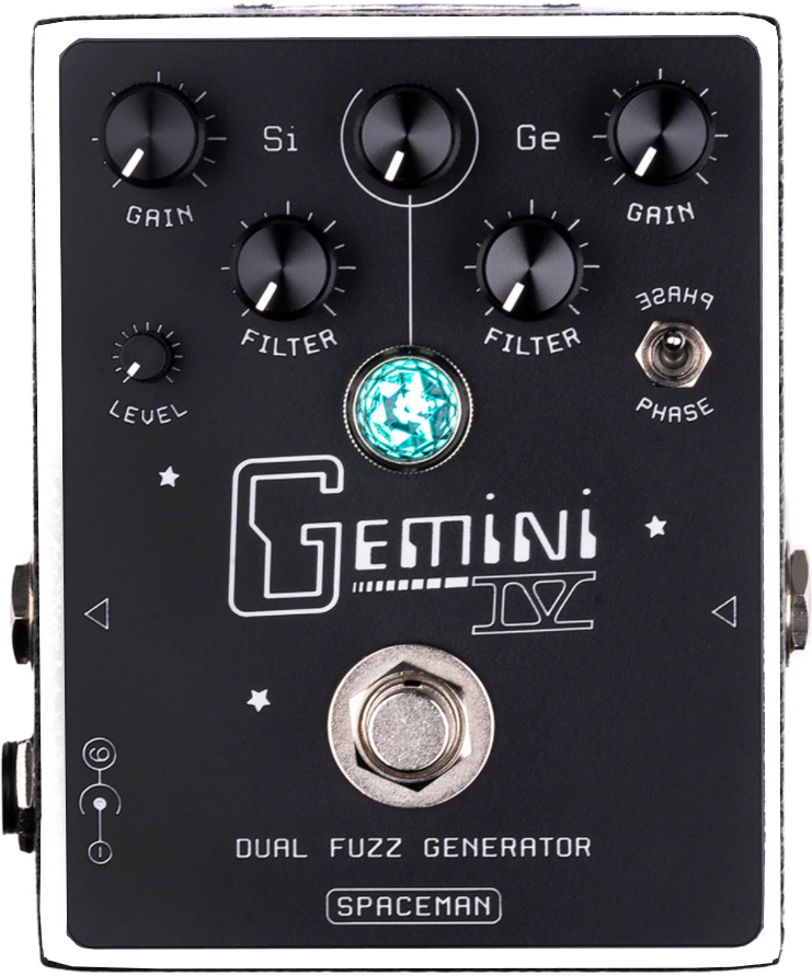 Spaceman Effects Gemini Iv Dual Fuzz Generator Ltd White - PÉdale Overdrive / Distortion / Fuzz - Main picture