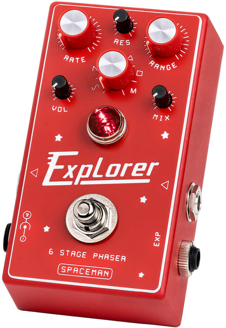 Spaceman Effects Explorer 6 Stage Phaser Red - PÉdale Chorus / Flanger / Phaser / Tremolo - Variation 1