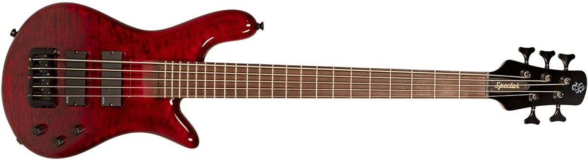 Spector Bantam 5c Diapason Court Active Emg Rw - Black Cherry - Basse Électrique Solid Body - Main picture