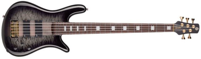 Spector Icon Ns-5 Neck-thru 5-cordes Rw - Black Stain - Basse Électrique Solid Body - Main picture