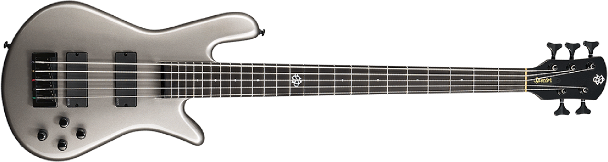 Spector Ns Ethos Hp 5 Eb - Gunmetal Grey Gloss - Basse Électrique Solid Body - Main picture