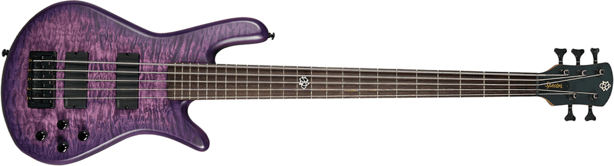 Spector Ns Pulse Ii 5c Active Emg Eb - Ultra Violet Matte - Basse Électrique Solid Body - Main picture