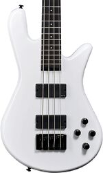 Basse électrique solid body Spector NS Ethos HP 4 - Metallic white
