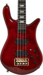 Basse électrique solid body Spector                        Rudy Sarzo LT4 Euro - Scarlett red gloss