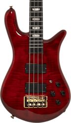 Basse électrique solid body Spector Rudy Sarzo LT4 Euro - Scarlett red gloss