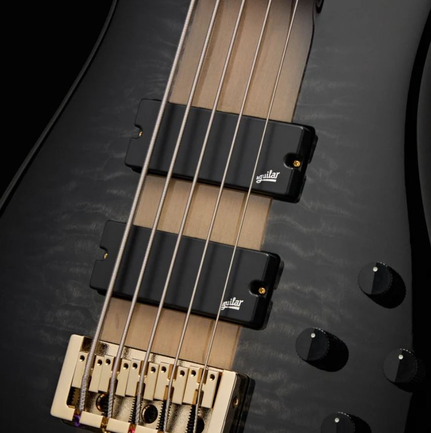 Spector Icon Ns-5 Neck-thru 5-cordes Rw - Black Stain - Basse Électrique Solid Body - Variation 1