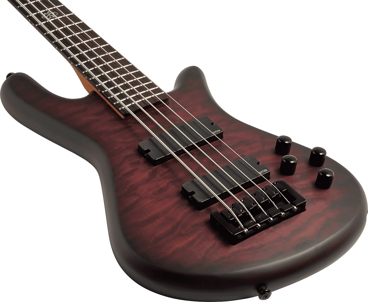 Spector Ns Pulse Ii 5c Active Emg Eb - Black Cherry Matte - Basse Électrique Solid Body - Variation 2