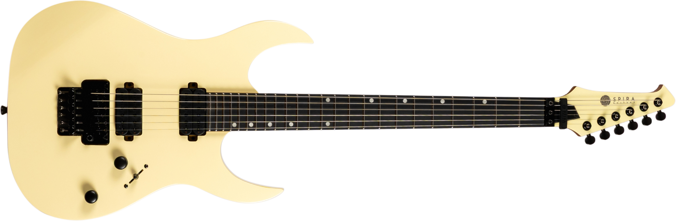 Spira Guitars S420 Awh 2h Fr Eb - Alpine White - Guitare Électrique Forme Str - Main picture