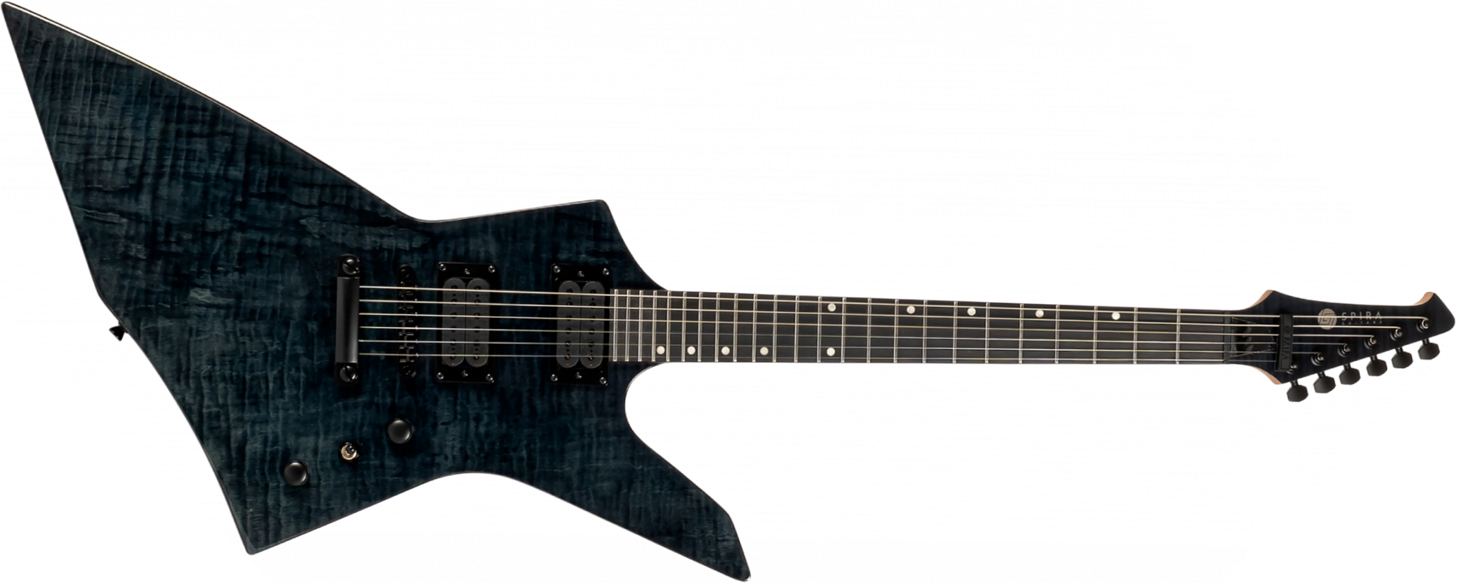 Spira Guitars T500 Tbk E 2h Ht Eb - Trans Black - Guitare Électrique MÉtal - Main picture